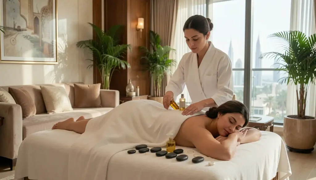Full body massage in Dubai with therapeutic back massage at home