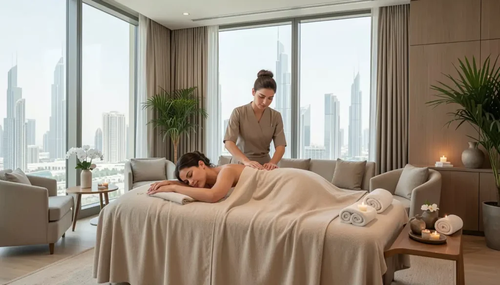 Full body massage in Dubai in a luxury home setting