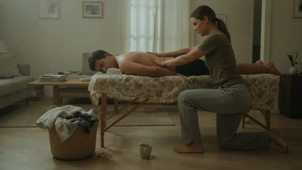 Home massage Umm Suqeim 1 with a professional therapist providing a relaxing treatment at home