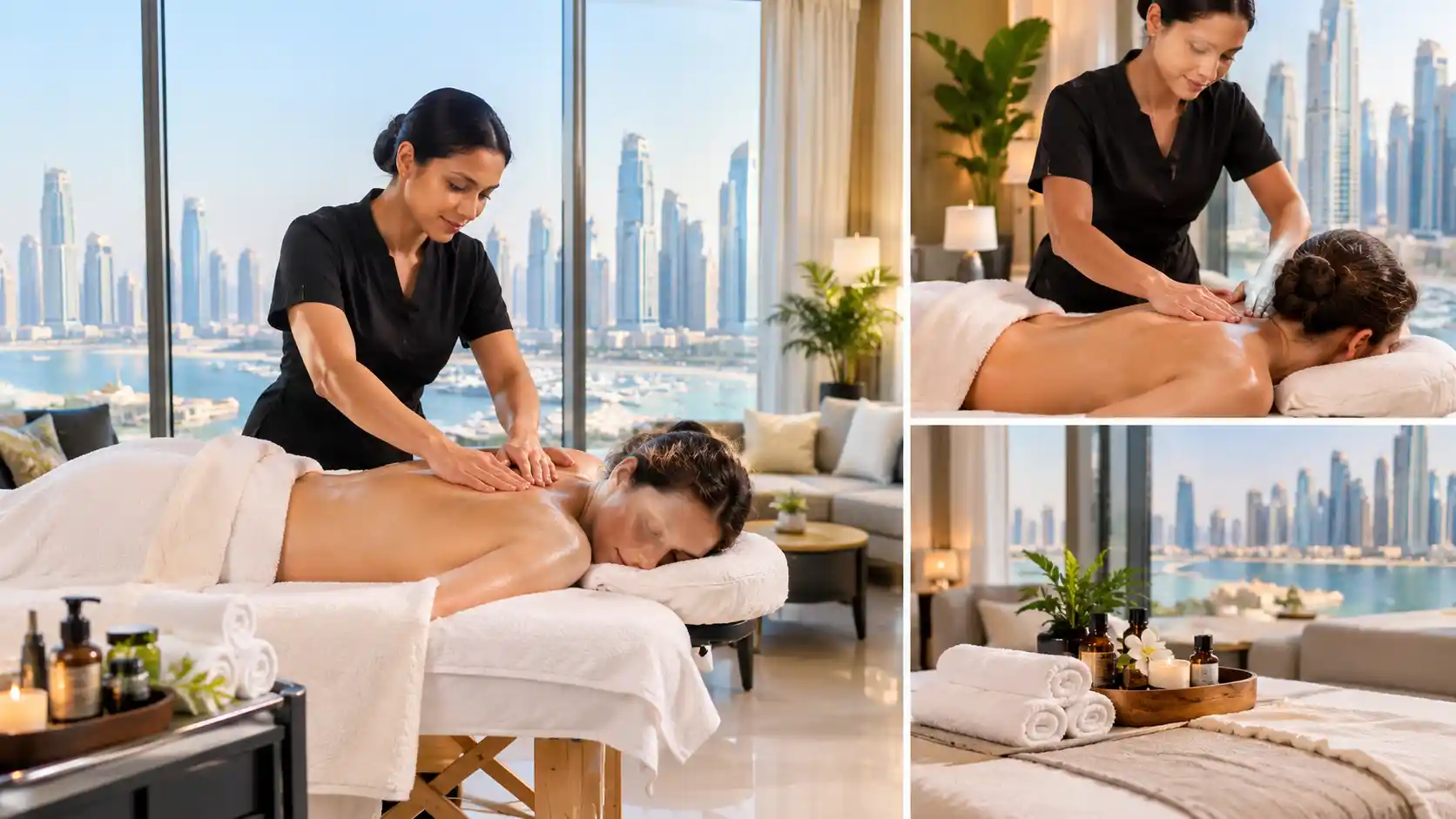 Home massage JBR in a luxury Dubai apartment